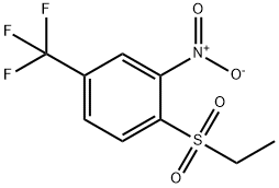 1-(ethylsulfonyl)-2-nitro-4-(trifluoromethyl)benzene Structure