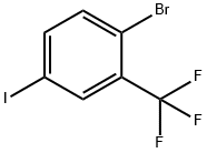 3-三氟甲基-4-溴碘苯 结构式