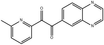 1-(6-甲基吡啶-2-基)-2-(喹喔啉-6-基)乙烷-1,2-二酮, 364050-21-5, 结构式