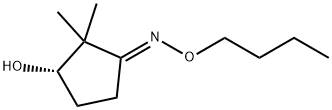 Cyclopentanone, 3-hydroxy-2,2-dimethyl-, O-butyloxime, (1E,3S)- (9CI) Structure