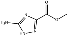 5-氨基-1H-1,2,4-三氮唑-3-羧酸甲酯,3641-14-3,结构式