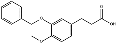 3-(3-Benzyloxy-4-Methoxyphenyl)propionic acid, 96% Structure