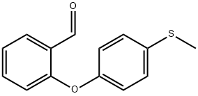 2-[4-(METHYLSULFANYL)PHENOXY]BENZALDEHYDE 结构式