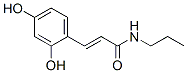 2-Propenamide, 3-(2,4-dihydroxyphenyl)-N-propyl- (9CI) Structure