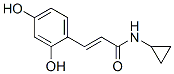2-Propenamide, N-cyclopropyl-3-(2,4-dihydroxyphenyl)- (9CI) 结构式