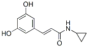 2-Propenamide, N-cyclopropyl-3-(3,5-dihydroxyphenyl)- (9CI) Structure