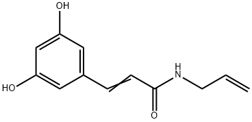 2-Propenamide, 3-(3,5-dihydroxyphenyl)-N-2-propenyl- (9CI) Structure
