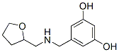 1,3-Benzenediol, 5-[[[(tetrahydro-2-furanyl)methyl]amino]methyl]- (9CI) Structure