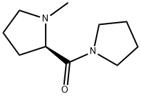 Pyrrolidine, 1-[[(2R)-1-methyl-2-pyrrolidinyl]carbonyl]- (9CI) 化学構造式