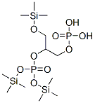 [1-[[(Trimethylsilyl)oxy]methyl]ethylenebis(oxy)]bis[phosphonic acid bis(trimethylsilyl)] ester|