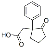 2-Oxo-1-phenylcyclopentaneacetic acid Structure