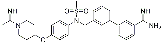 [1,1'-Biphenyl]-3-carboxiMidaMide, 3'-[[[4-[[1-(1-iMinoethyl)-4-piperidinyl]oxy]phenyl](Methylsulfonyl)aMino]Methyl]- Structure