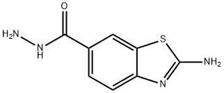 6-Benzothiazolecarboxylicacid,2-amino-,hydrazide(9CI) 结构式