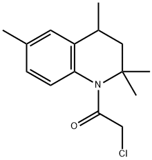 2-CHLORO-1-(2,2,4,6-TETRAMETHYL-3,4-DIHYDRO-2H-QUINOLIN-1-YL)-ETHANONE 结构式