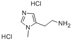 5-氨乙基-1-甲基咪唑二盐酸盐, 36475-47-5, 结构式