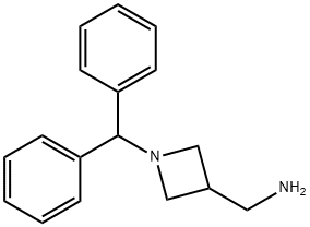 1-二苯甲基氮杂环丁烷-3-甲胺,36476-88-7,结构式