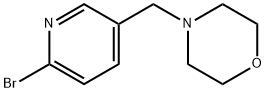 4-[(6-溴吡啶-3-基)甲基]吗啉 结构式