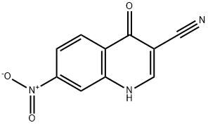 3-Quinolinecarbonitrile, 1,4-dihydro-7-nitro-4-oxo- Structure
