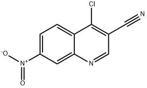 3-Quinolinecarbonitrile, 4-chloro-7-nitro- Structure