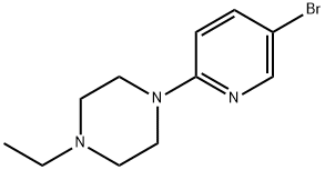 1-(5-Bromo-2-pyridinyl)-4-ethylpiperazine Struktur