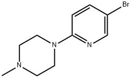 1-(5-溴吡啶-2-基)-4-甲基哌嗪, 364794-58-1, 结构式
