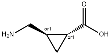 2-(Aminomethyl)cyclopropanecarboxylic acid Struktur