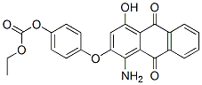 4-[(1-amino-9,10-dihydro-4-hydroxy-9,10-dioxo-2-anthryl)oxy]phenyl ethyl carbonate  Structure