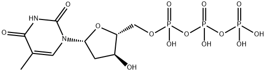 thymidine 5'-(tetrahydrogen triphosphate) Structure