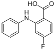 4-FLUORO-2-PHENYLAMINO-BENZOIC ACID,365-54-8,结构式