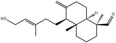 (13E)-15-Hydroxy-8(17),13-labdadiene-19-al Structure
