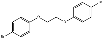 1,2-ビス(4-ブロモフェノキシ)エタン 化学構造式