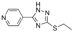 4-[3-(エチルチオ)-1H-1,2,4-トリアゾール-5-イル]ピリジン 化学構造式