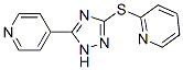 4-[5-(2-Pyridylthio)-2H-1,2,4-triazol-3-yl]pyridine 结构式