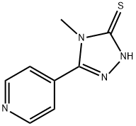 4-甲基-5-(4-吡啶基)-2H-1,2,4-三唑-3-硫酮 结构式