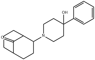 2-(4-Hydroxy-4-phenyl-1-piperidinyl)bicyclo[3.3.1]nonan-9-one Structure