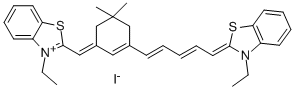 3,3'-DIETHYL-9,11-NEOPENTYLENETHIATETRACARBOCYANINE IODIDE 结构式