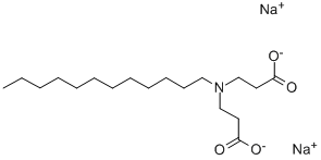 月桂亚氨基二丙酸二钠, 3655-00-3, 结构式
