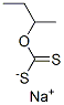 sodium O-sec-butyl dithiocarbonate 结构式