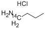 N-BUTYLAMINE-1-14C HYDROCHLORIDE 化学構造式