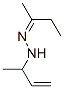 2-ブタノン(1-メチル-2-プロペニル)ヒドラゾン 化学構造式