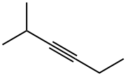 2-メチル-3-ヘキシン 化学構造式