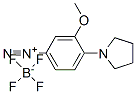 3-甲氧基-4-(1-吡咯烷基)偶氮苯四氟硼酸酯,36576-70-2,结构式