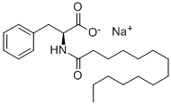 N-十四碳酰基-L-苯丙氨酸钠, 36577-41-0, 结构式