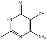 4(1H)-Pyrimidinone, 6-amino-5-hydroxy-2-methyl- (9CI) Struktur