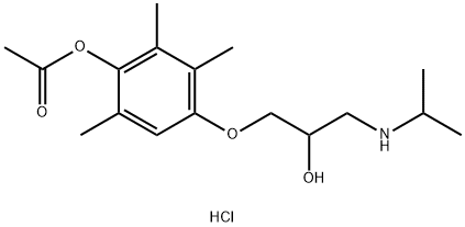 メチプラノロール塩酸塩 化学構造式