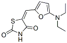 2,4-Thiazolidinedione,  5-[[5-(diethylamino)-2-furanyl]methylene]- Struktur