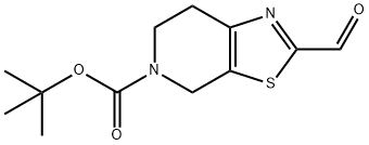 tert-butyl 2-formyl-6,7-dihydrothiazolo[5,4-c]pyridine-5(4H)-carboxylate Structure