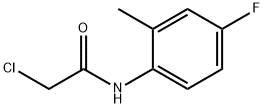 2-クロロ-N-(4-フルオロ-2-メチルフェニル)アセトアミド 化学構造式
