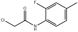 2-CHLORO-N-(2-FLUORO-4-METHYLPHENYL)ACETAMIDE Struktur