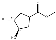 Cyclopentanecarboxylic acid, 3,4-dihydroxy-, methyl ester, (3S,4S)- (9CI),366006-09-9,结构式